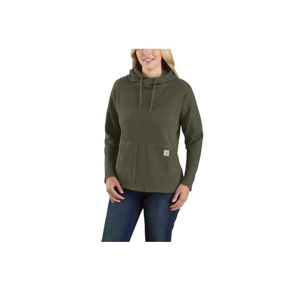 Carhartt Women's Relaxed Fit Heavyweight Long-Sleeve Hooded Thermal Shirt 